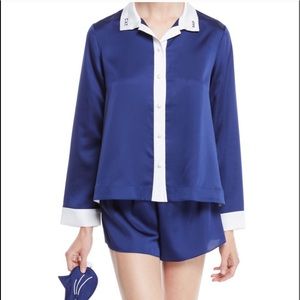 Kate Spade Cat Nap Pajama Set w/ mask